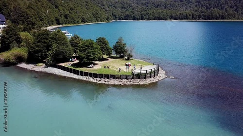 Drone circle shot at Puerto Blest