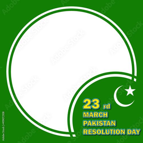 23 rd. march Pakistan day illustration celebration