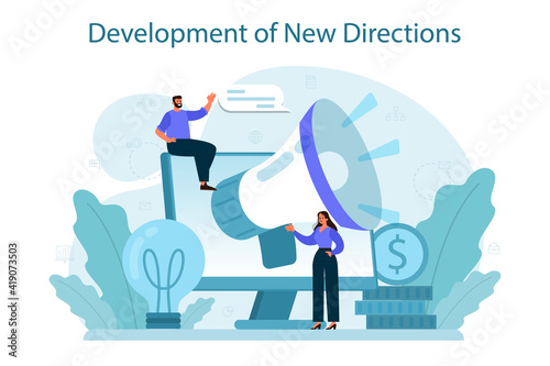 New business directions development concept. Business expansion