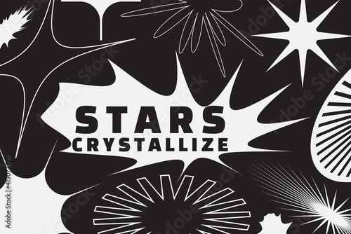 Universal Basic Vector Star Shapes Set