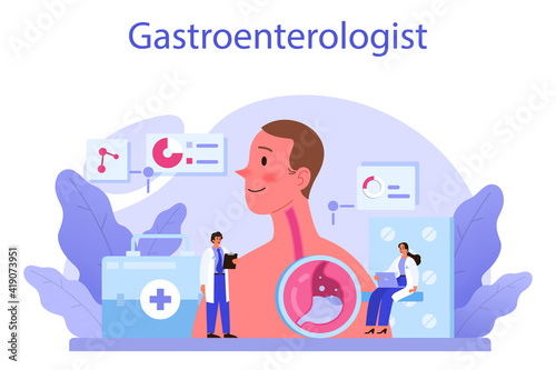 Gastroenterology doctor concept. Idea of health care and stomach