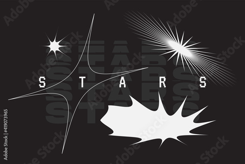 Universal Basic Vector Star Shapes Set