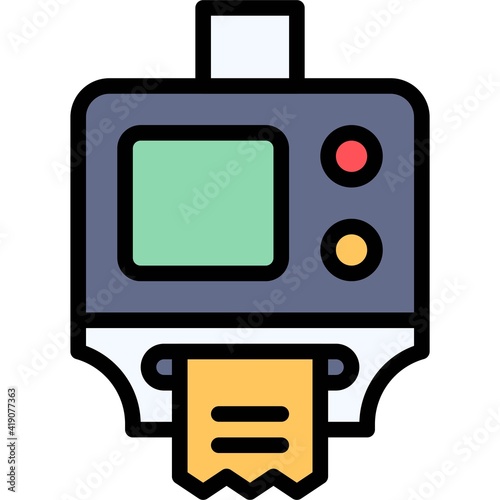 Parking meter icon, Parking lot related vector