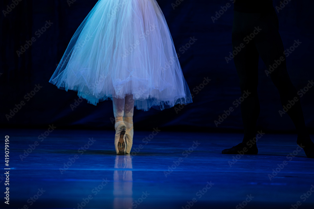 Obraz premium Ballerina legs closeup