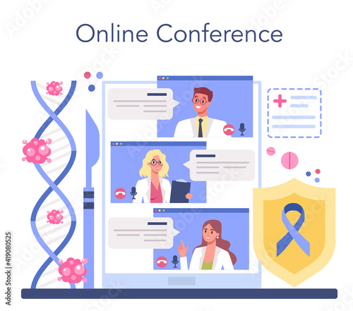 Professional oncologist online service or platform. Cancer disease