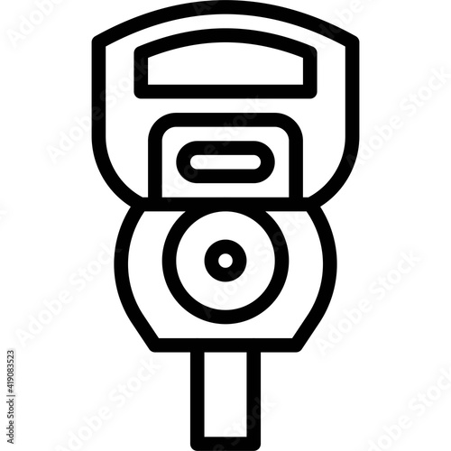 Parking meter icon, Parking lot related vector