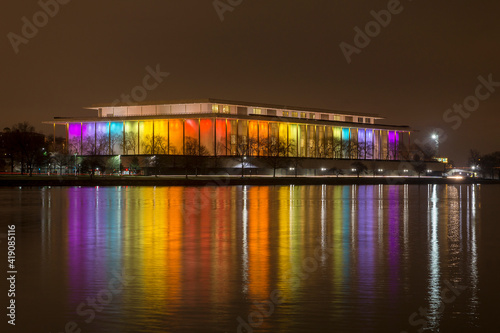 John F. Kennedy Center for the Performing Arts across Potomac River photo