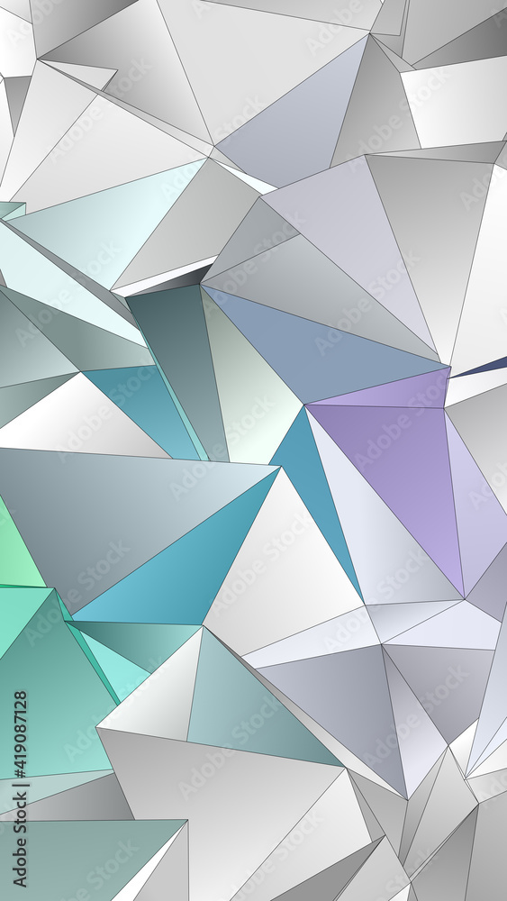 Obraz premium 3d Triangles, abstract background. Design wallpaper.