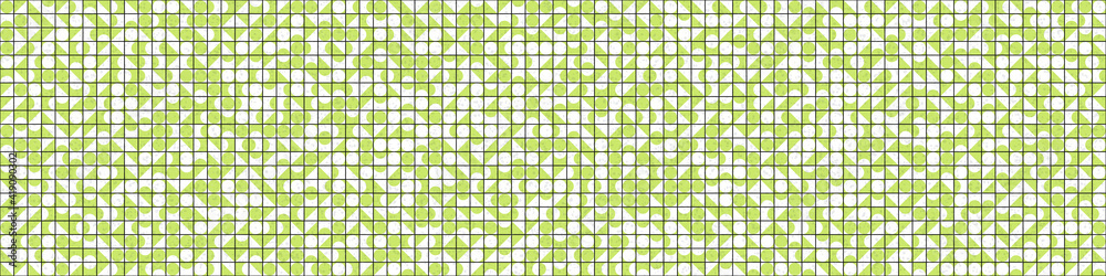 Fototapeta premium Abstract Geometric Pattern generative computational art illustration