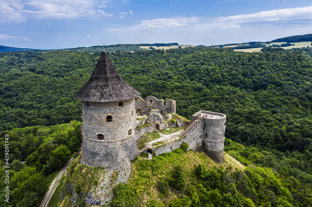Somoska castle on Slovakian-Hungarian border