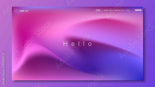 Minimalist landing page background. Website UI design background. Eps 10 vector