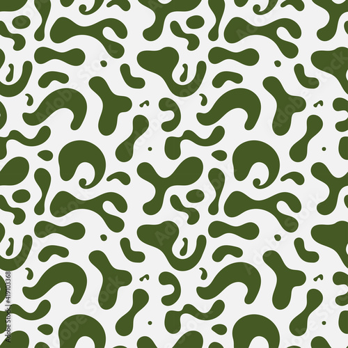Vector green abstract seamless pattern background.