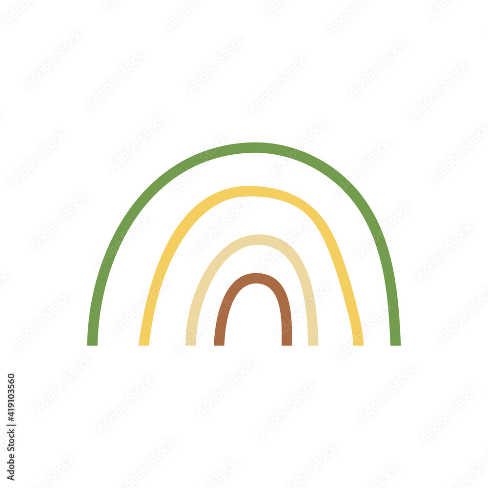 Abstract composition with rainbow. Vector illustration. Abstract composition with rainbow. Vector illustration.