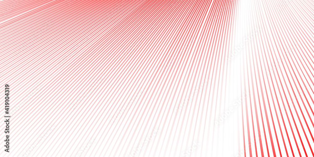 Red white abstract line presentation background with simple red light rays on white background. background design with white and red color Red white abstract line presentation background with simple red light rays on white background. background design with white and red color