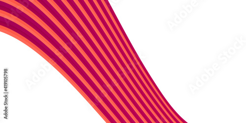Fototapeta Naklejka Na Ścianę i Meble -  Gradient colorful magenta orange wave background. Abstract minimal wave background for social media cover with copy space for text 