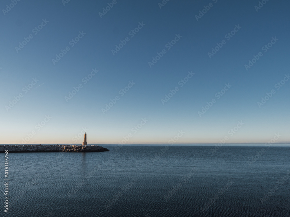 Lighthouse of Puerto Banus, Marbella, Costa del Sol, Malaga province, Spain