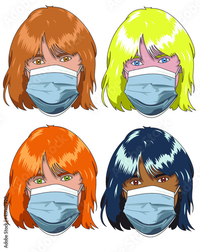 Masque chirurgical femme