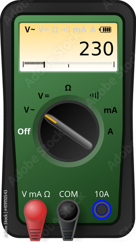 Digital-Multimeter: grün / schwarz