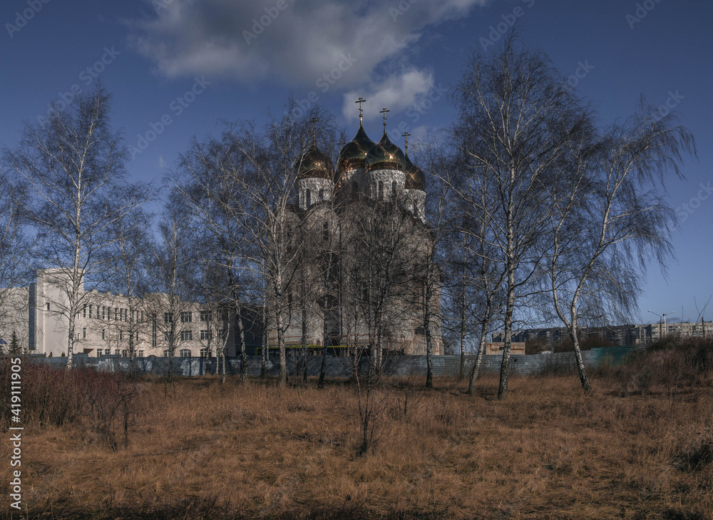 Under construction Church of the Matrona of Moscow in Kharkov. Under construction Church of the Matrona of Moscow in Kharkov.