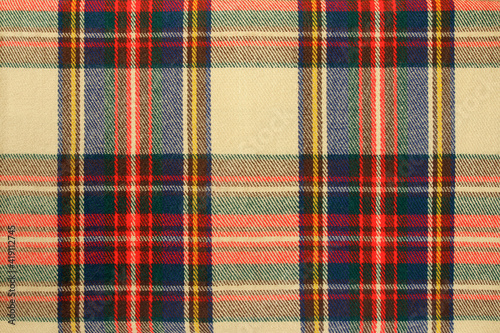 multi color Tartan fabric background, check pattern