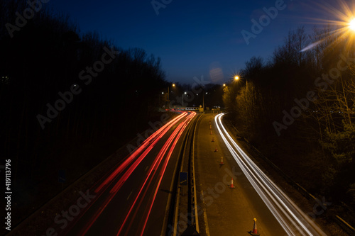 night traffic at night