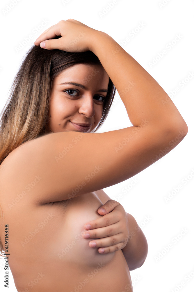 woman Breast self examination