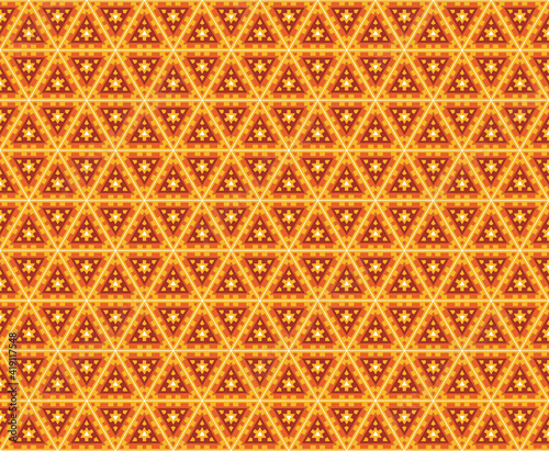 navajo triangular brown-orange textile patter