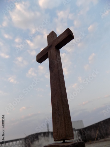 Wooden cross for the Lent