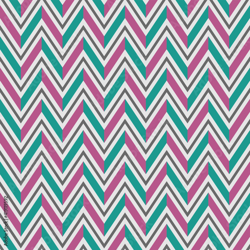 Japanese Zigzag Wave Vector Seamless Pattern