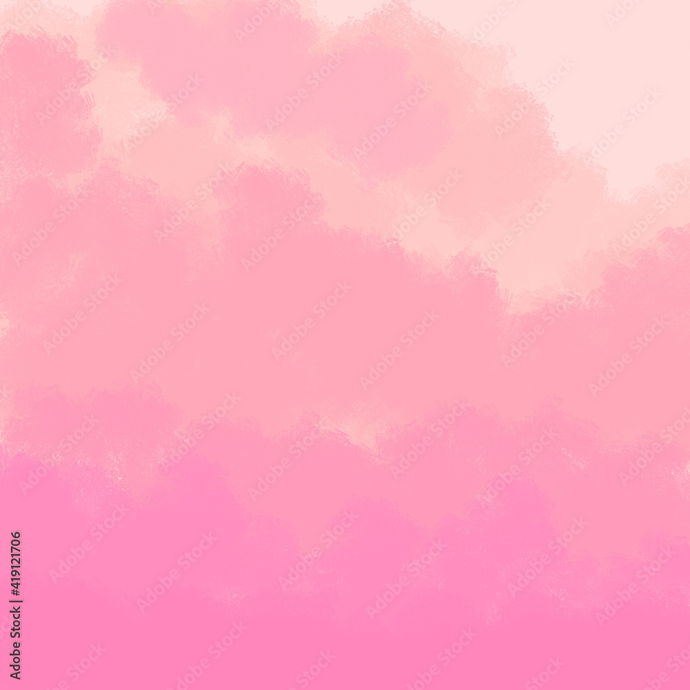Pink sky background with clouds