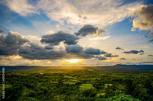 Sunset at Takhian Ngo Phetchabun Province, Thailand