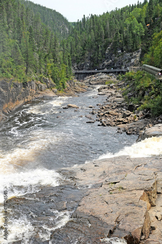 Desbiens, Quebec; Canada- june 25 2018 : Park du Trou de la Fee photo