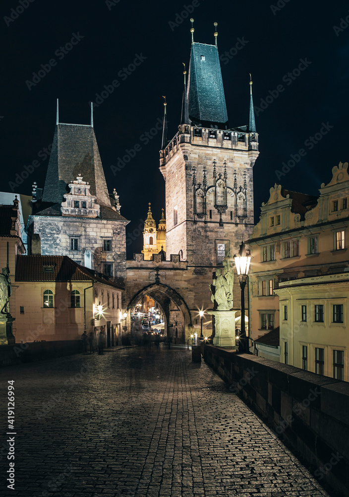 Fototapeta premium Historic Charles Bridge in Prague, Czech Republic