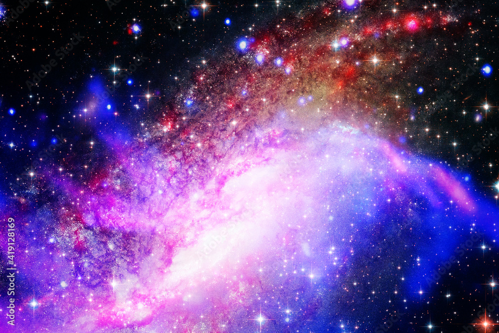 Fototapeta premium Starfield, galaxies and flares. The elements of this image furnished by NASA.
