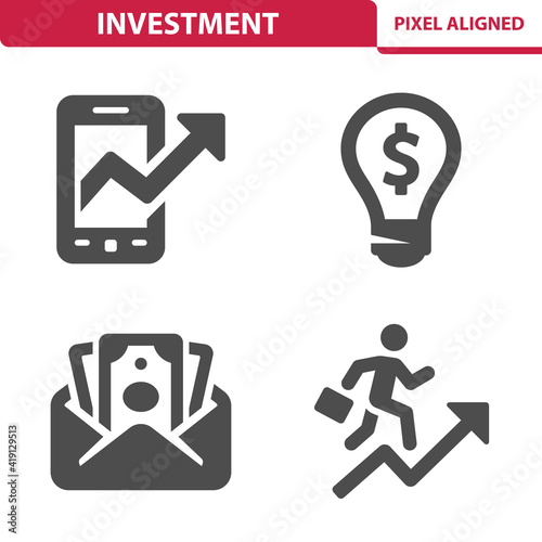 Investment, Investing, Business Icons