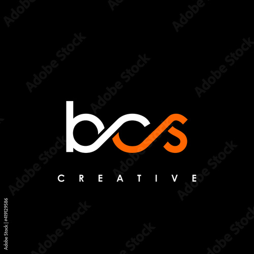 BCS Letter Initial Logo Design Template Vector Illustration photo