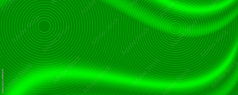 Fototapeta premium Abstract vector of green circles. abstract technology communication concept. vector background. 