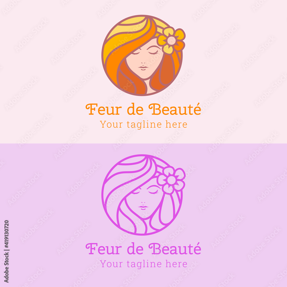 Flower true beauty premium vector