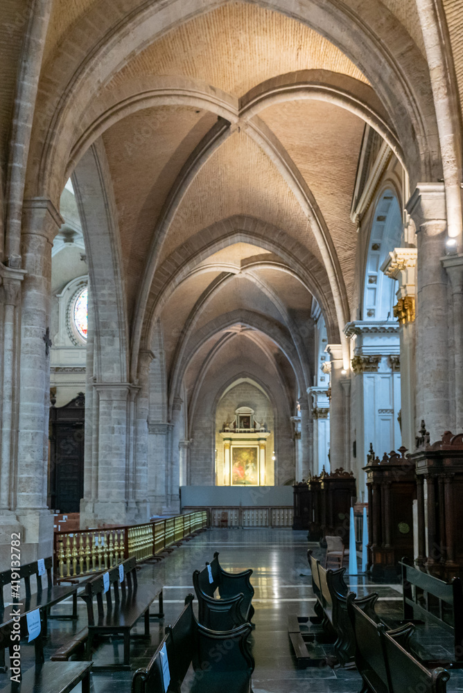 interior view of the cathedral of Valencia