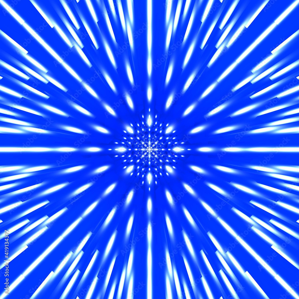 Obraz premium Illustration of modern abstract and vibrant blue background