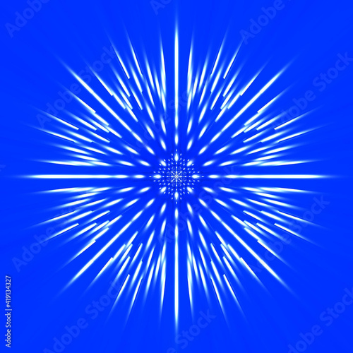 Illustration of modern abstract and vibrant blue background