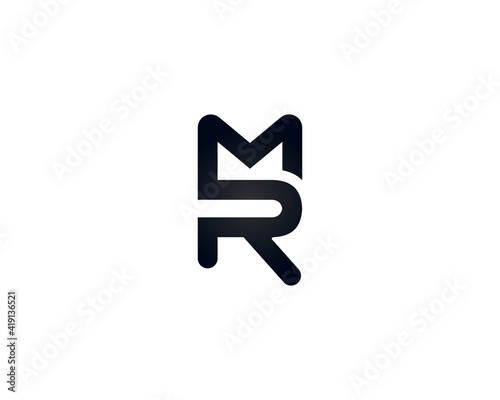 MR RM letter logo design vector template