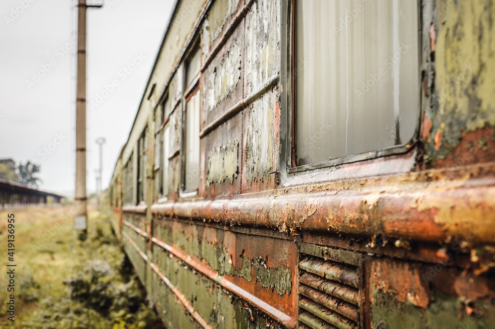 Old rusty train.