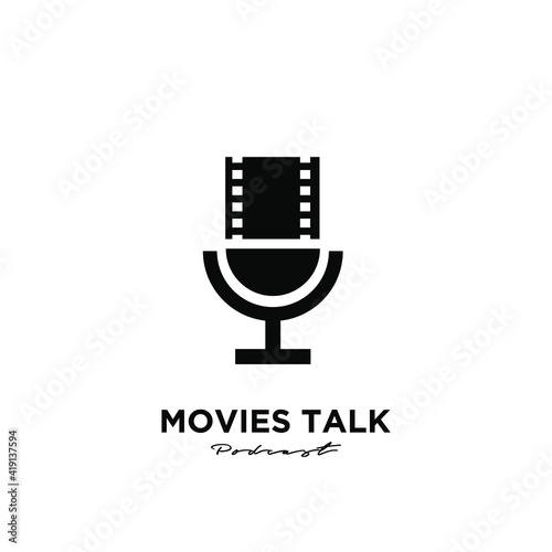 film movie podcast logo icon design