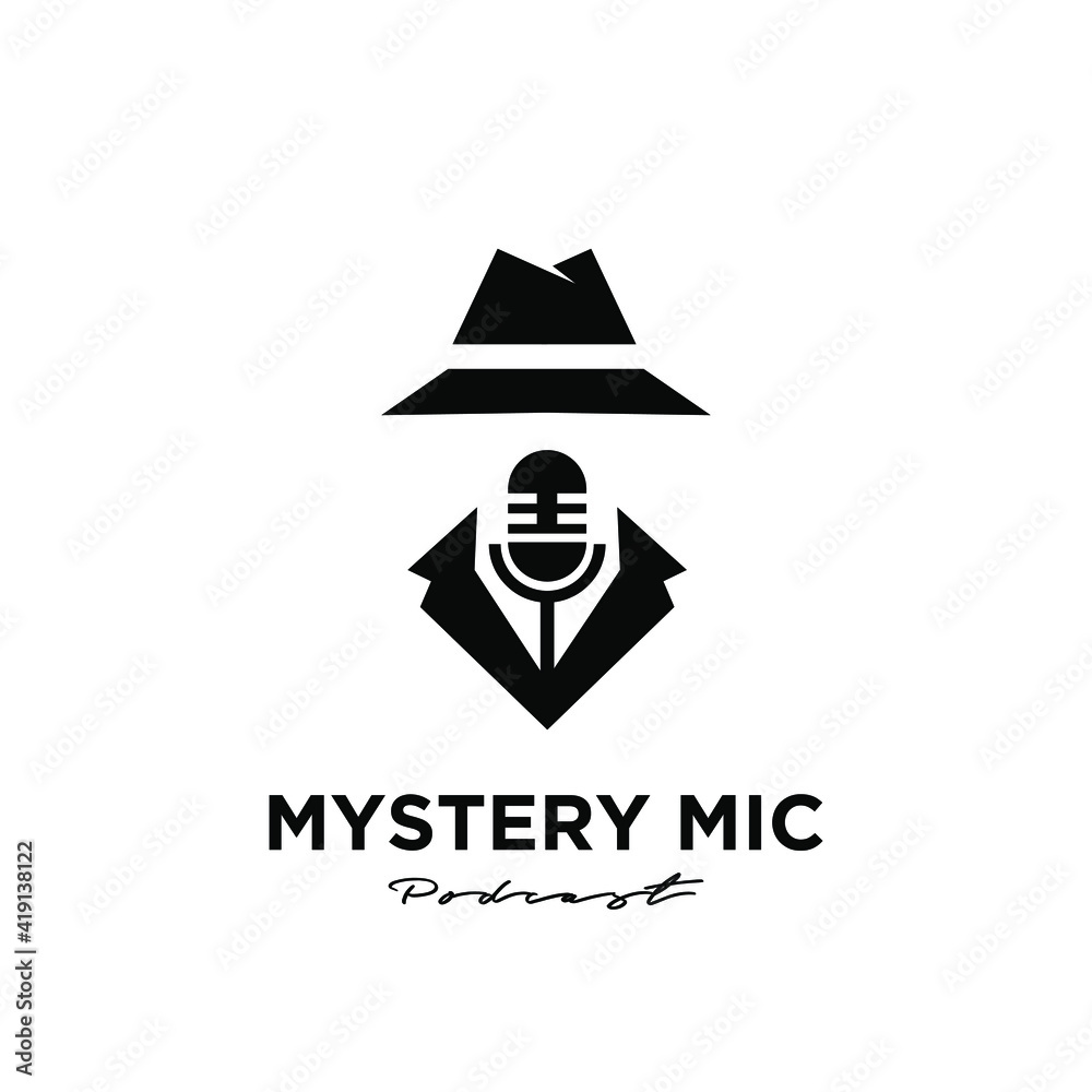 mister gentlemen podcast logo icon design