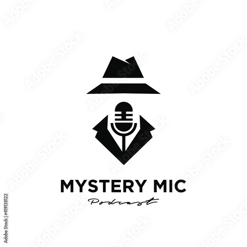 mister gentlemen podcast logo icon design