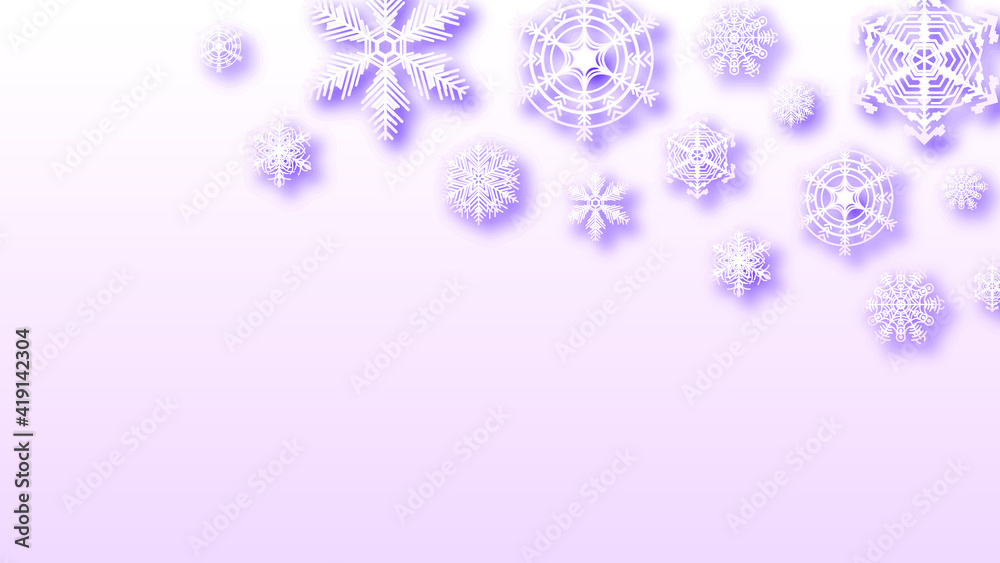 Abstract Background Winter With Snowflakes Shadows Vector Design Style Template Abstract Background Winter With Snowflakes Shadows Vector Design Style Template