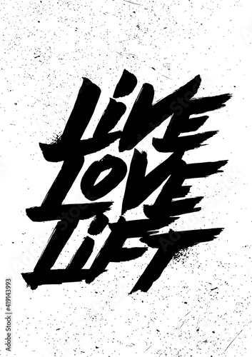 Live, Love, Lift. Gym bodybilding motivation quote