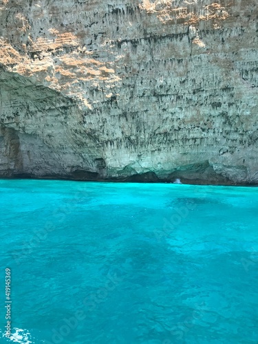 blue water in the sea