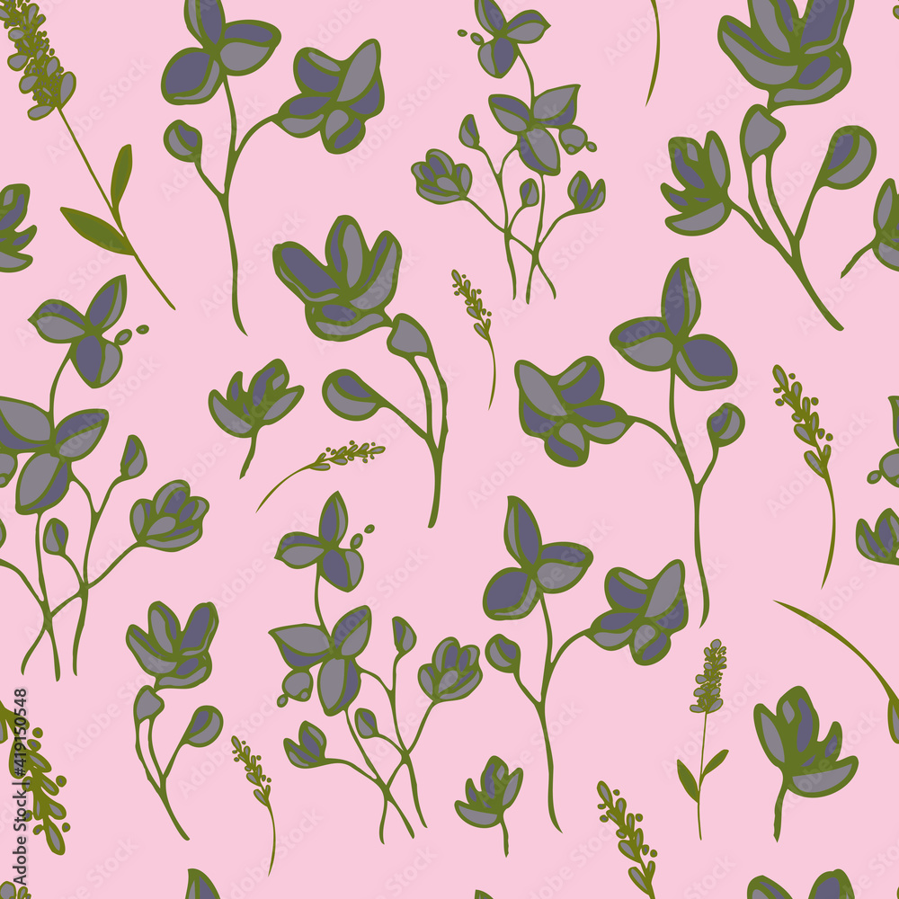 seamless pattern small flowers